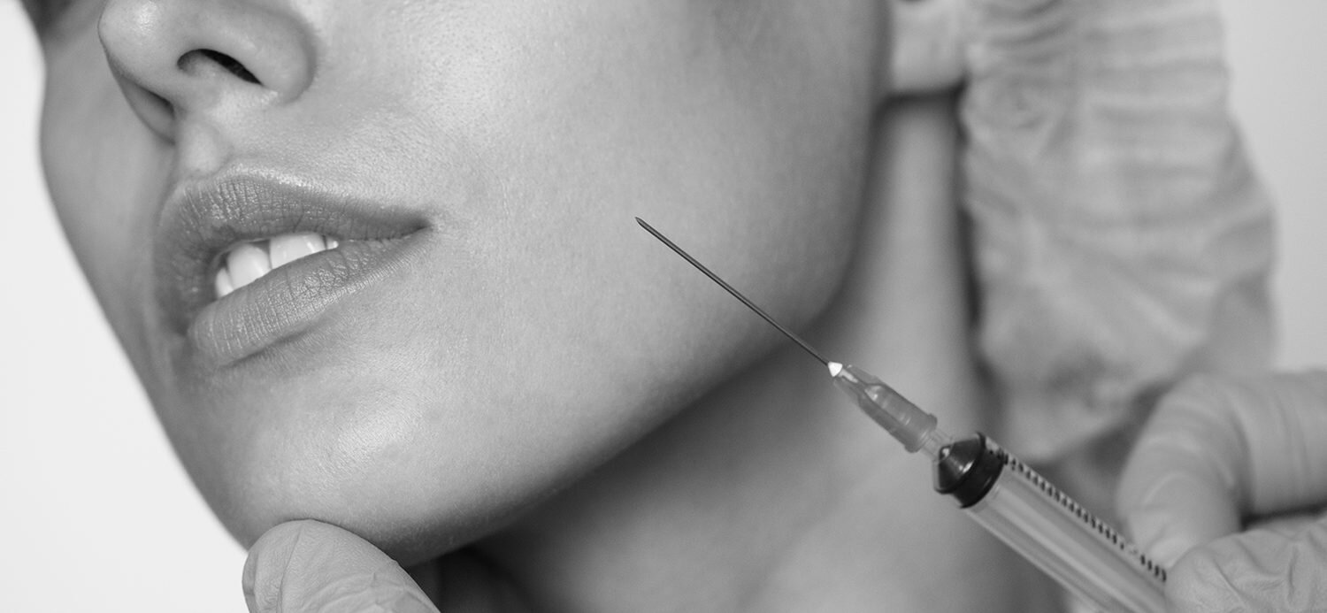 white woman aesthetic and cosmetic surgery concept